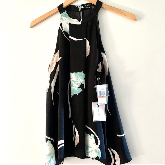 1.State Halter Pleat Top - Picture 2 of 4